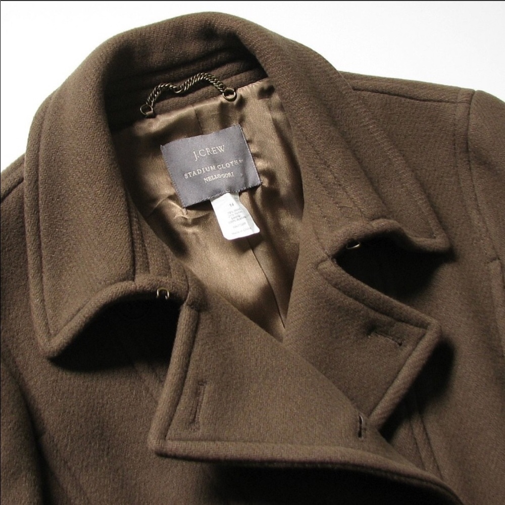 J. Crew Stadium wool pea coat
